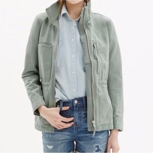 VGUC Madewell Fleet Jacket in Meadow Green Utility Coat Medium